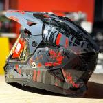 LS2 MX702 Pioneer II Crazy Black Red Helmet