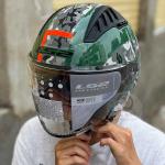 LS2 OF600 Copter Crispy Military Green Helmet - LS2 Copter Urbane Helmet