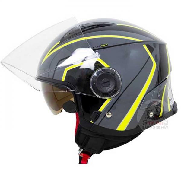 EGO E-41 Grey Openface Helmet