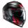 HJC IS-17 Shapy Black Red Helmet