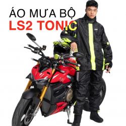 Áo Mưa Bộ LS2 Tonic - Thay thế áo mưa cánh dơi đi mô tô xe máy