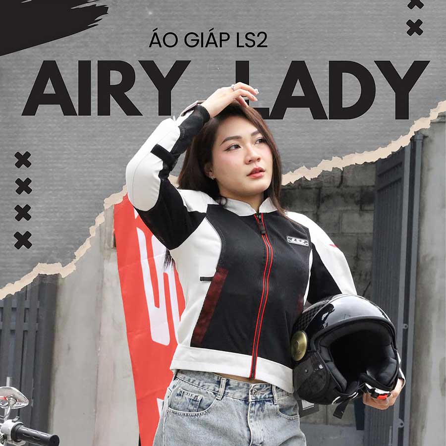 Áo LS2 Airy Evo Lady - Áo giáp khoác LS2 đi xe máy