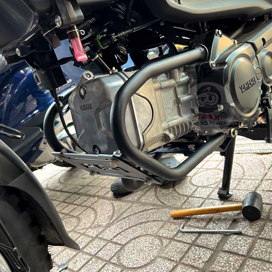 Bảo vệ máy xe Yamaha PG1 - Khung bảo vệ gắn dưới máy xe Yamaha PG1