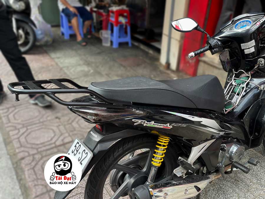 Baga R92 xe Honda Future 125Fi, Future Led - Lắp khung sắt baga sau xe đi phượt