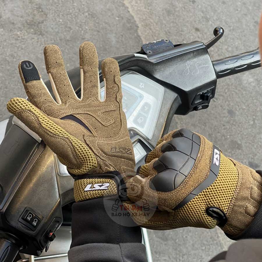 Găng tay LS2 Kubra Man - Bao tay LS2 đi mô tô xe máy