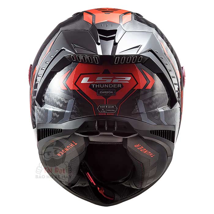 Fullface LS2 FF805 Thunder Sputnik Đỏ Carbon cao cấp