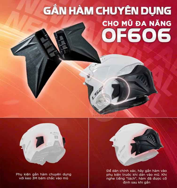 Phụ kiện gắn giữ hàm LS2 OF606 Drifter