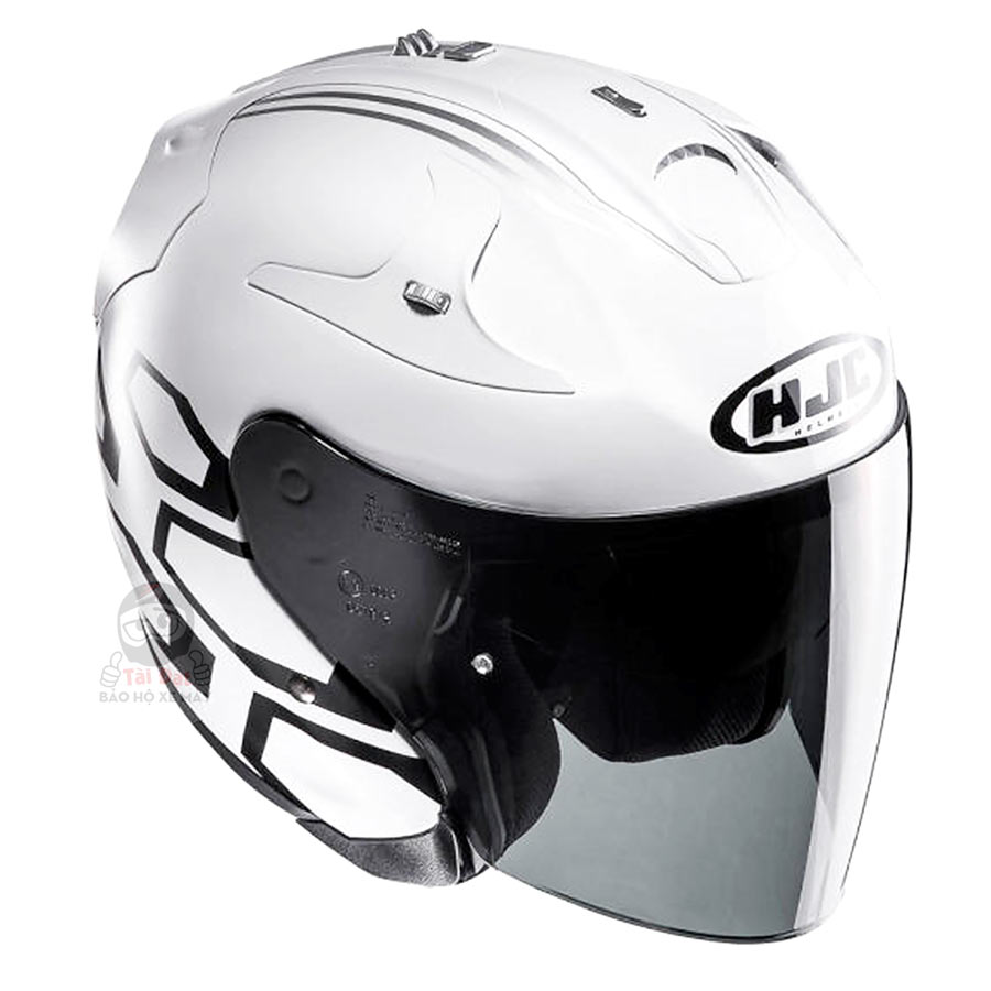 HJC FG-Jet Pearl White Glossy Open Face – Takong Racing (Riding Apparel)