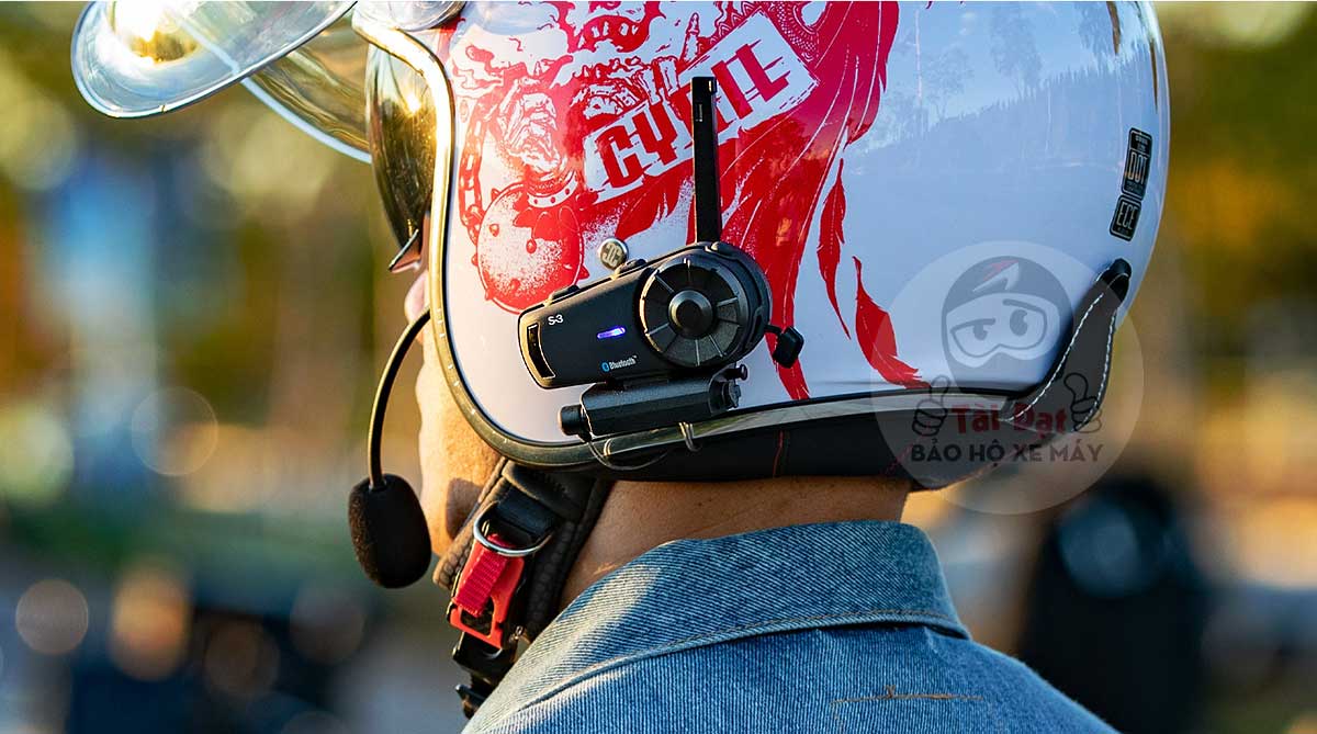 Bộ đàm tai nghe SCSETC S3 gắn mũ bảo hiểm fullface đi mô tô, xe máy
