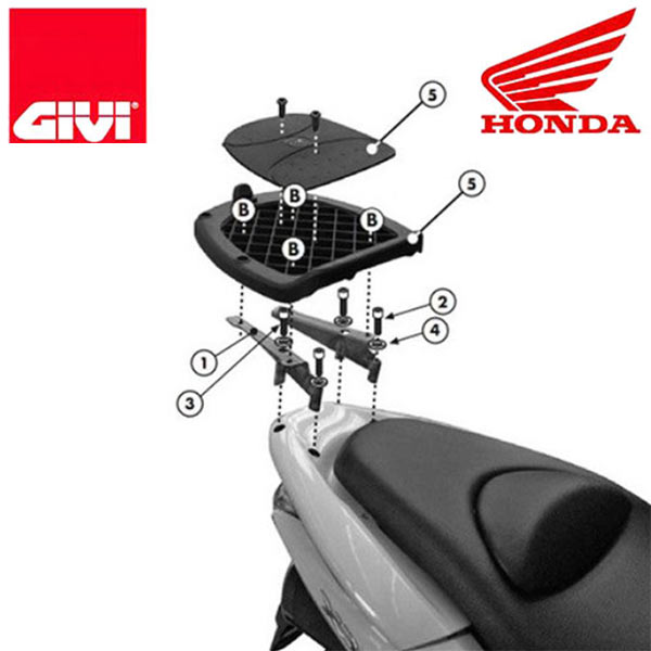 Baga Givi SRV xe Honda PCX 125/150 | SRV-PCX