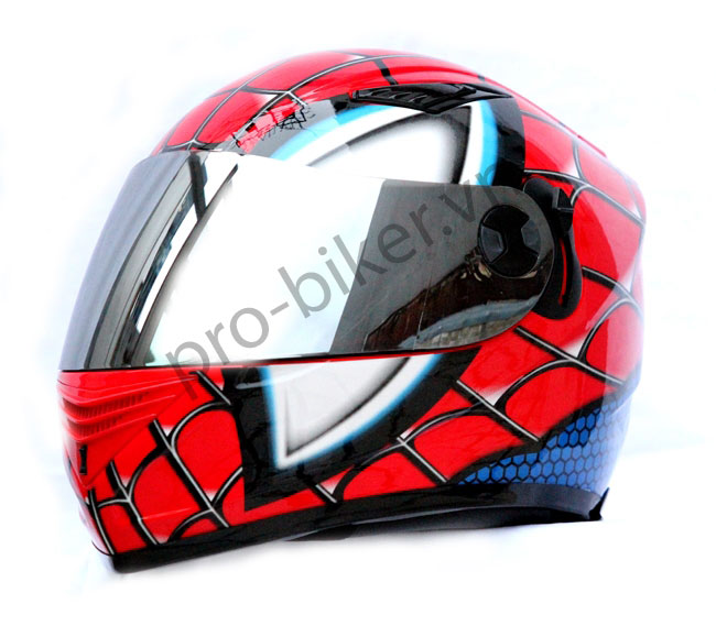 Nón bảo hiểm Spider Man siêu độc lạ, cá tính - bảo hộ mô tô xe máy tài đạt